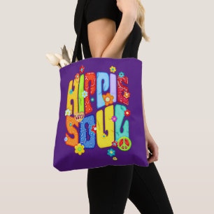 Funny Typography - HIPPIE SOUL 1 Tote Bag