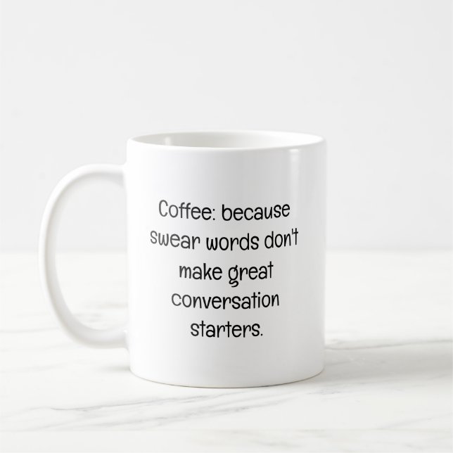 Funny Typography Quote Co-Worker Coffee Mug (Left)