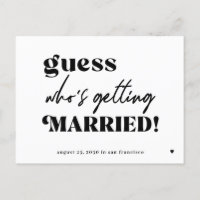 Funny typography quote wedding save the date