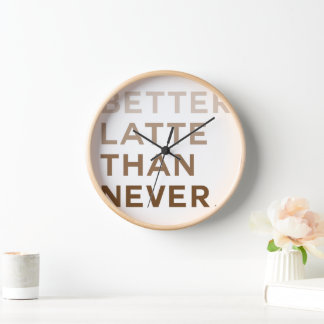 Funny Typography Wall Clock