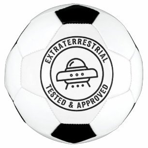 Funny UFO Alien Extraterrestrial Tested & Approved Football