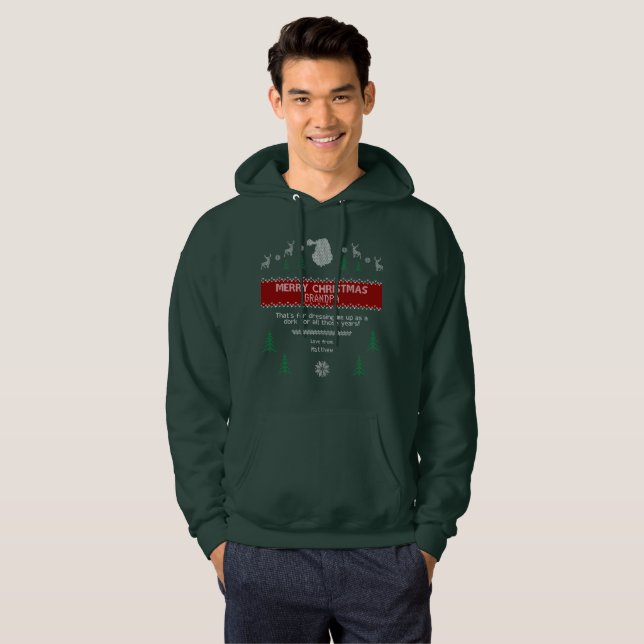 Funny Ugly Christmas Hoodie: Kid's Revenge Hoodie (Front Full)