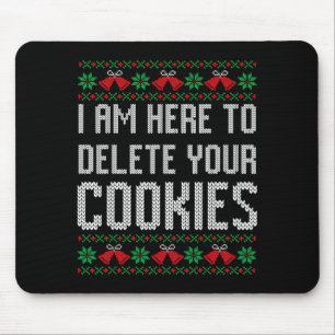 Funny Ugly Christmas Sweater Computer Geek Christm Mouse Mat
