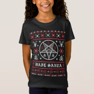 Funny Ugly Christmas Sweater Hail Santa Pentagram