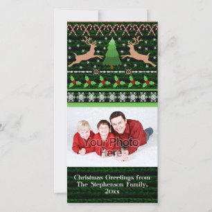 Funny Ugly Christmas Sweater Holiday Card