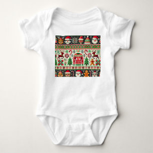 Funny Ugly Christmas Sweater Infant Bodysuit
