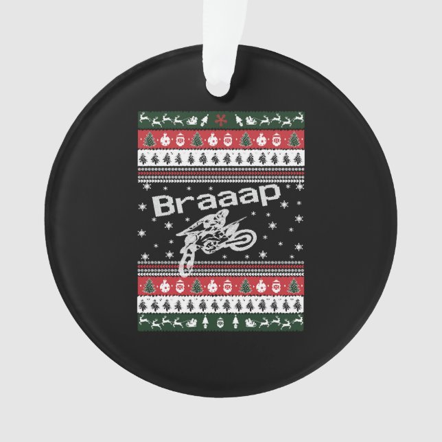 Funny Ugly Christmas Sweater  Ornament (Front)