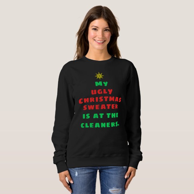 Funny Ugly Christmas Sweater Sweatshirt (Front Full)