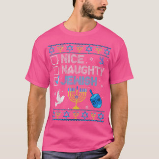 Funny Ugly Hanukkah Sweater Chanukah Jew Nice Naug