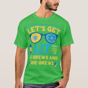 Funny Ugly Hanukkah Sweater Lets Get The Menorah L