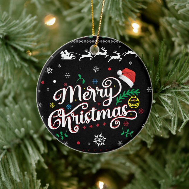 Funny Ugly  Merry Christmas Ceramic Tree Decoration (Tree)
