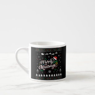 Funny Ugly Merry Christmas Espresso Cup