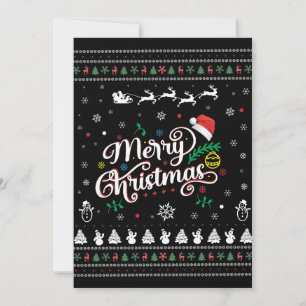 Funny Ugly Merry Christmas Holiday Card