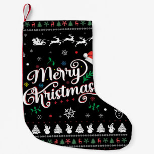 Funny Ugly Merry Christmas Small Christmas Stocking