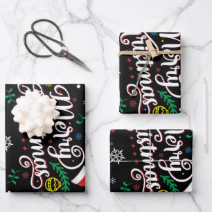 Funny Ugly Merry Christmas Wrapping Paper Sheet