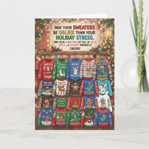 Funny Ugly Sweater Christmas Card