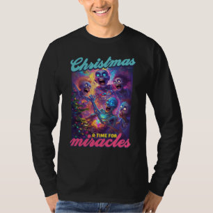 Funny ugly sweater Christmas tree zombies miracle