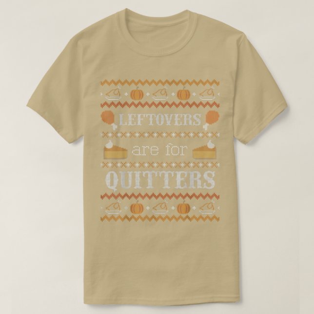 Funny Ugly Thanksgiving Sweater  Leftovers for Qui (Design Front)