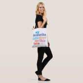 funny UK mother's day favourite child Tote Bag (On Model)