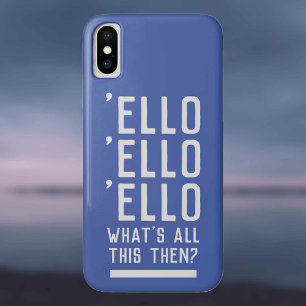 Funny UK Police Theme with Police Officer Slogan. iPhone 11 Case
