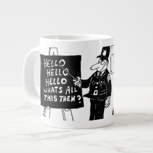 Funny UK Police Training School Large Coffee Mug