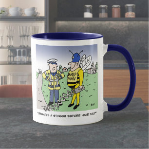 Funny UK Traffic Police Cartoon Mug