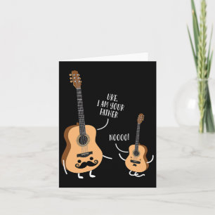 Funny Uke I Am Your Father T Shirt Ukulele Guitar  Card