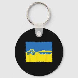 Funny Ukraine Farmer Tractor Steals A Russian Tank Key Ring