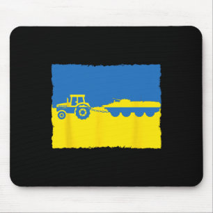 Funny Ukraine Farmer Tractor Steals A Russian Tank Mouse Mat