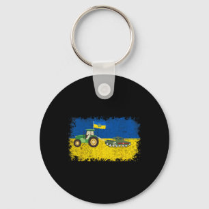 Funny Ukrainian Farmer Steals Tank Meme I Stand Wi Key Ring