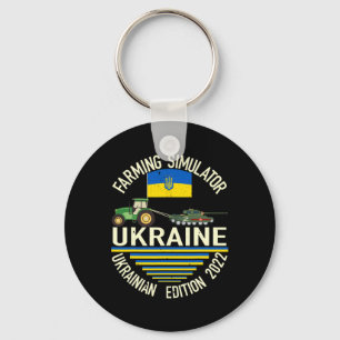 Funny Ukrainian Farmer Steals Tank Meme I Stand Wi Key Ring