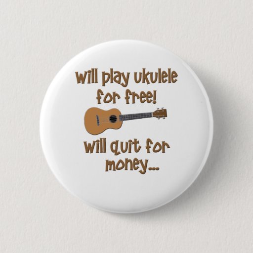 Image of Funny Ukulele 6 Cm Round Badge