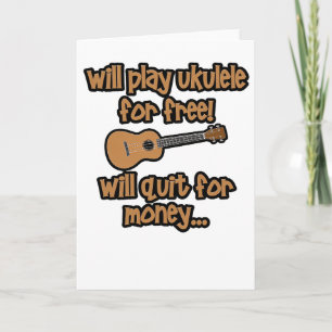 Funny Ukulele Card