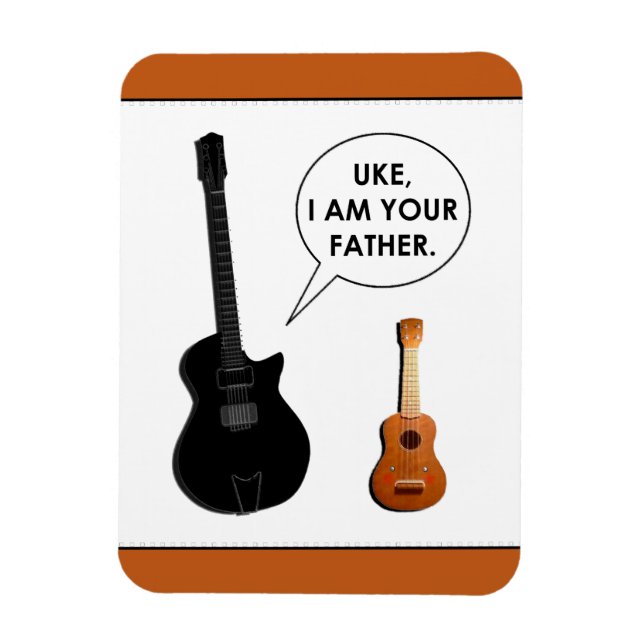 Funny Ukulele Magnet (Vertical)
