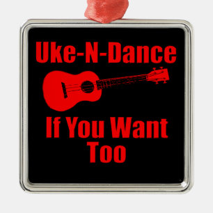 funny ukulele metal tree decoration