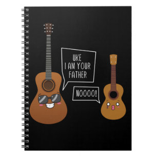 Funny Ukulele Player Guitar Music Humour Notebook