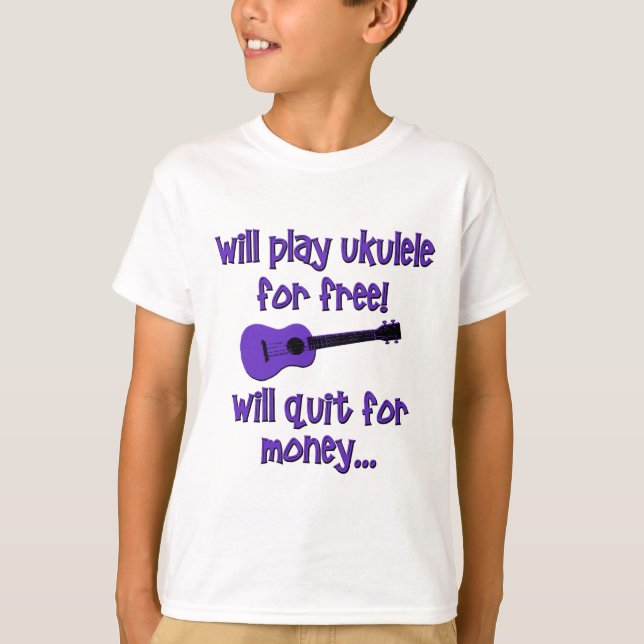 Funny Ukulele T-Shirt (Front)
