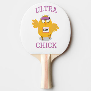 Funny Ultra Chick Runner Ping Pong Paddle