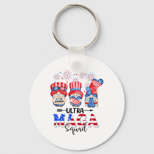 Funny Ultra Mega Squad Gnomes 4th Of July Ultra Me Key Ring