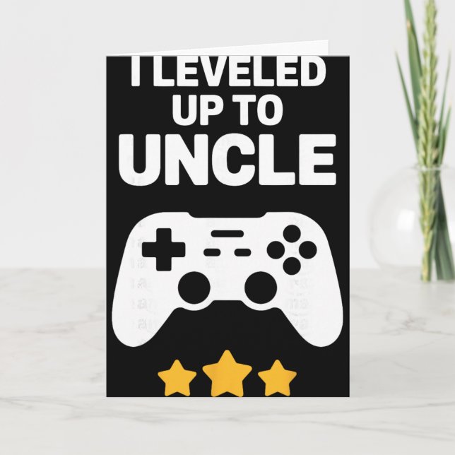 Funny Uncle Art For Uncle Men From New Promoted To Card (Front)
