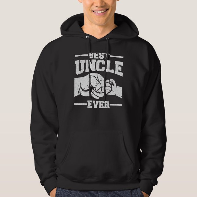 Funny Uncle Art For Uncle Men Great Uncle Best Unc Hoodie (Front)