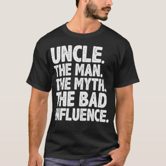 Funny Uncle Design For Uncle Men First Time Uncle  T-Shirt