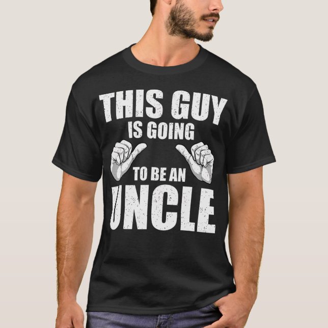 Funny Uncle Design For Uncle Men First Time Uncle  T-Shirt (Front)