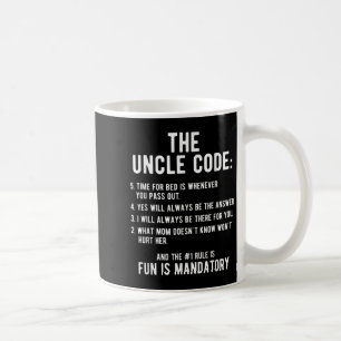 Funny Uncle Gifts By Design Tee Company Uncle Code Coffee Mug