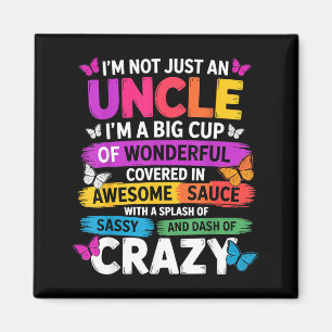 Funny Uncle Quote Sy Cool Uncle Men  Magnet