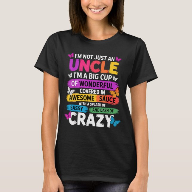 Funny Uncle Quote Sy Cool Uncle Men  T-Shirt (Front)