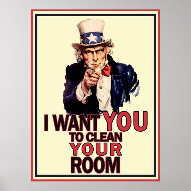 Funny Uncle Sam Poster (Front)