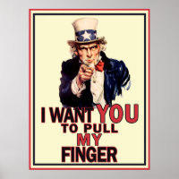Funny Uncle Sam Poster