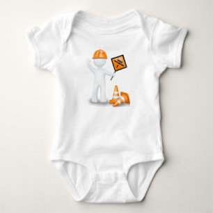 Funny Under Construction Baby Bodysuit
