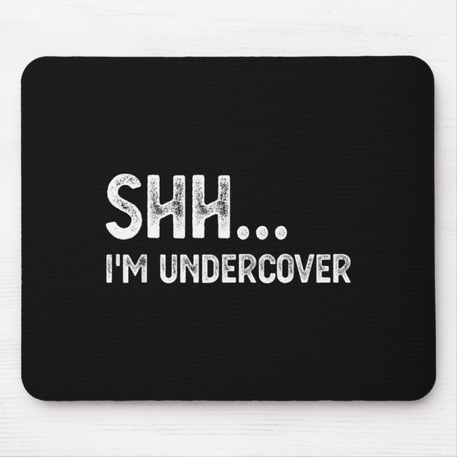 Funny Undercover Cop Easy Costume Lice  Mouse Mat (Front)